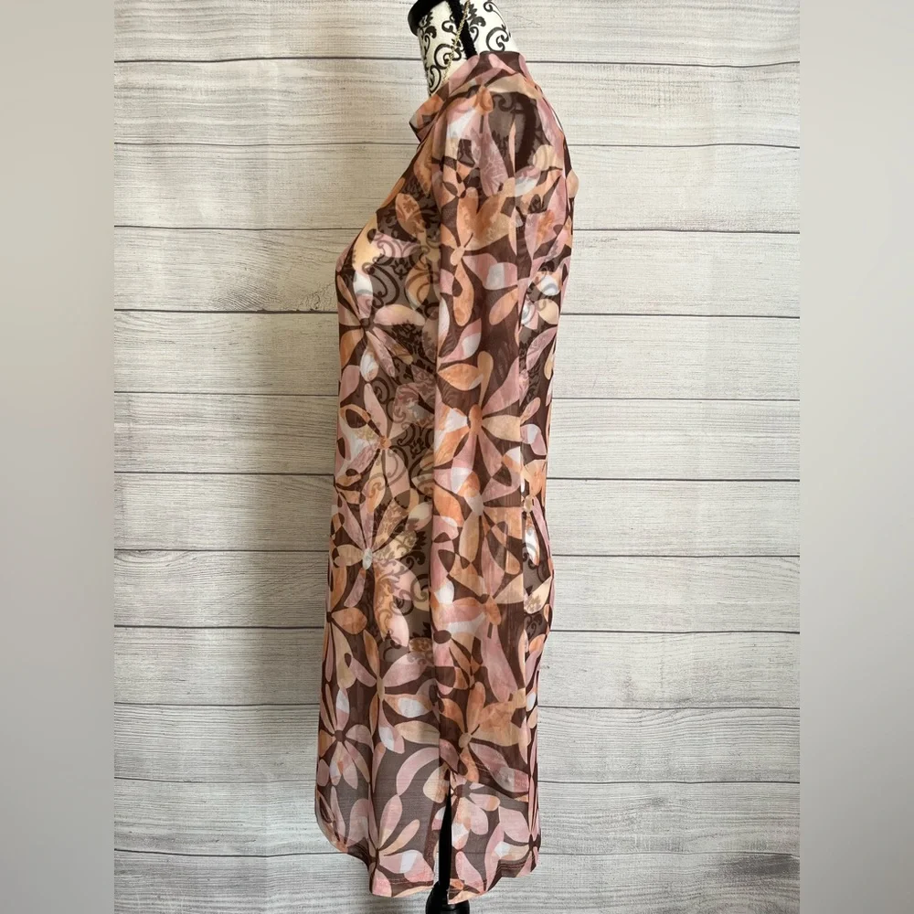 Sanctuary | NWT Jigsaw Petals Mock Neck Swim Coverup - Picture 4 of 7